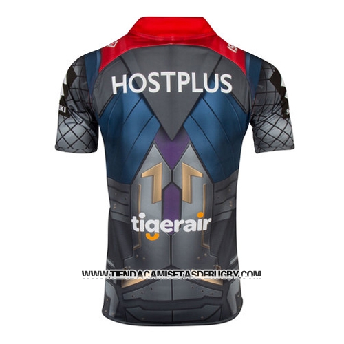 Camiseta Melbourne Storm Thor Marvel Rugby 2017 Amarillo